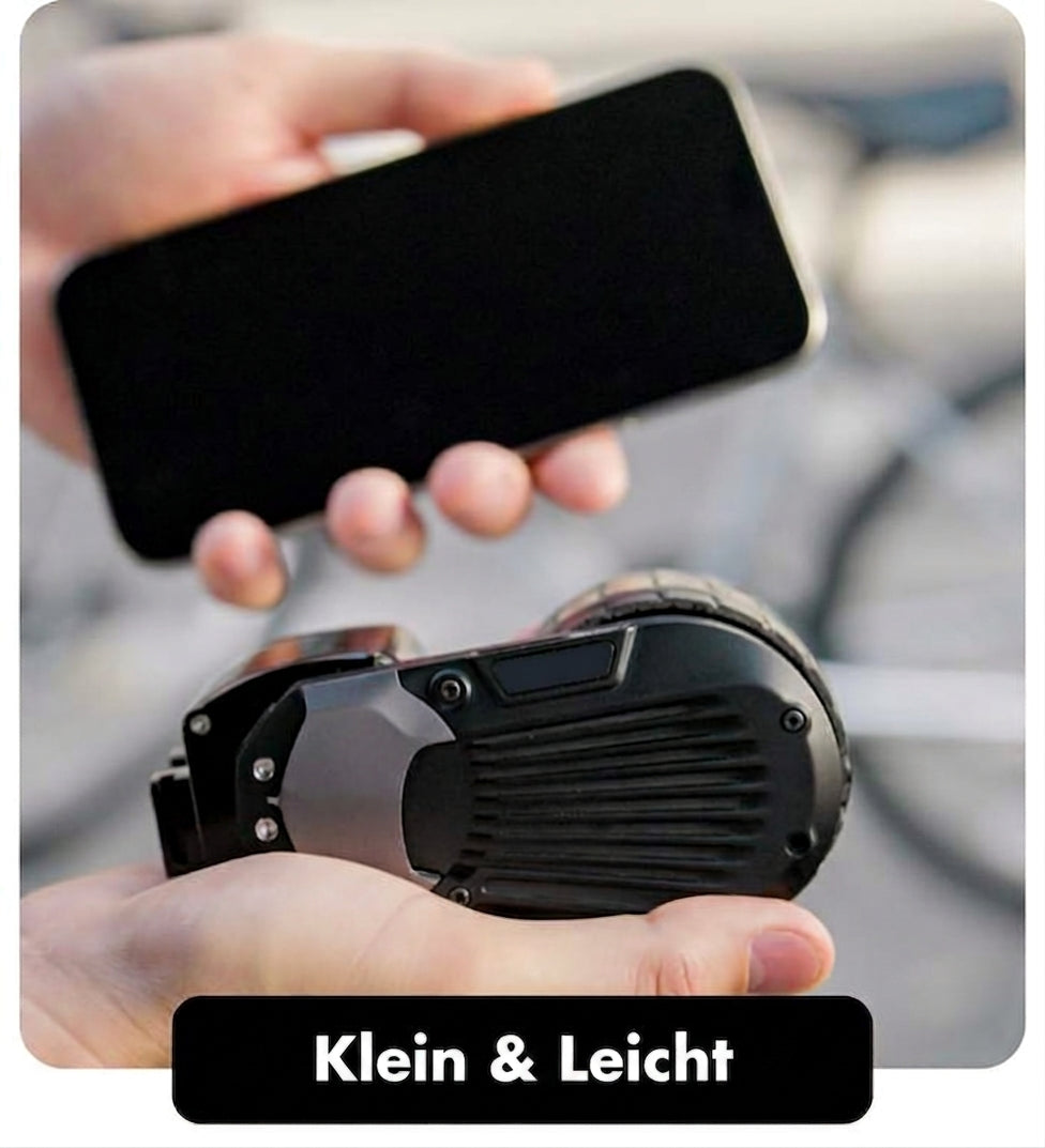 Kompakte tragbare Fahrrad-Antriebshilfe